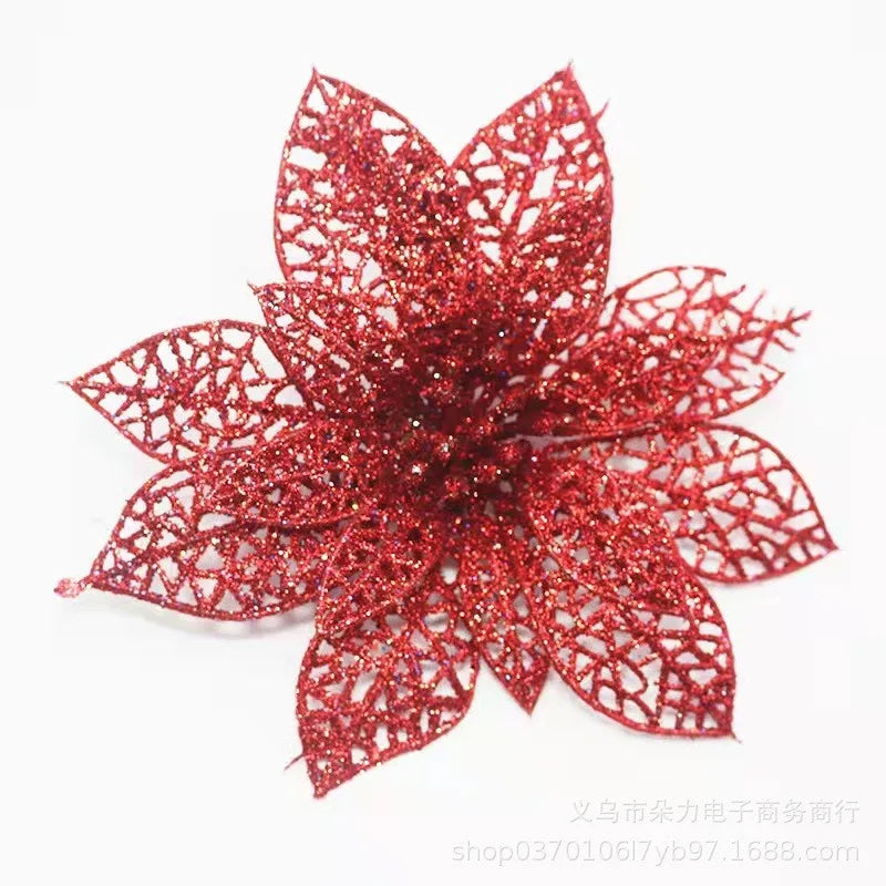 5Pcs Pink Artificial Flowers Berry Christmas Tree Ornament for Xmas Wedding Wreath Decoration New Year 2026 Wreath Accessories