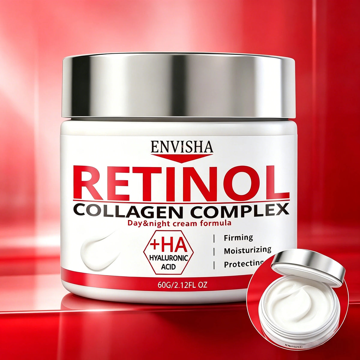 Face Skin Care Retinol Collagen Complex Cream Deeply Moisturizing Firming Smoothing Brightening Fade Fine Lines Improve Dullness