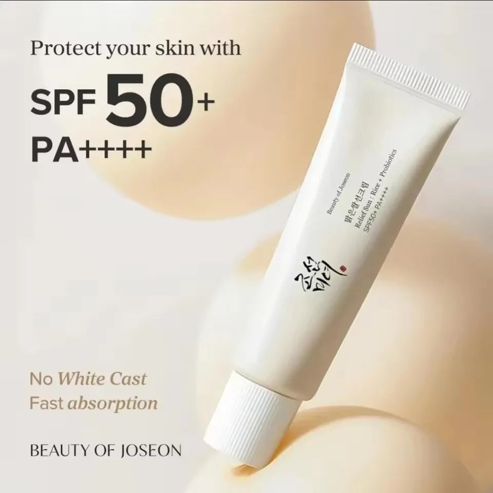 Beauty of Joseon 50ml Relief Sun Rice Probiotics Sunscreen SPF50+ PA++++ Moisturizing Facial Serum Sun Cream Korean Skin Care
