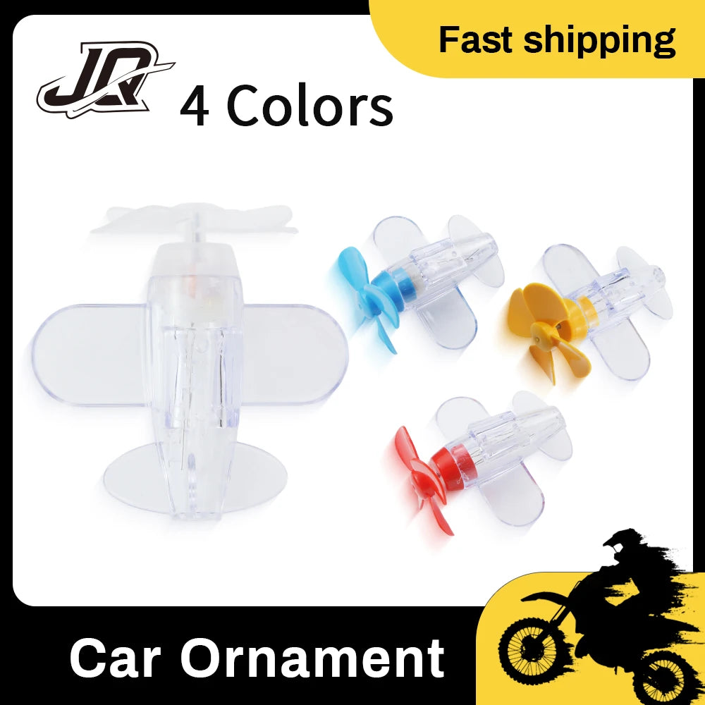 Rotatable Luminous Wind Power Plane Ornament Auto Motorbike Cycling Night Decoration Lamp