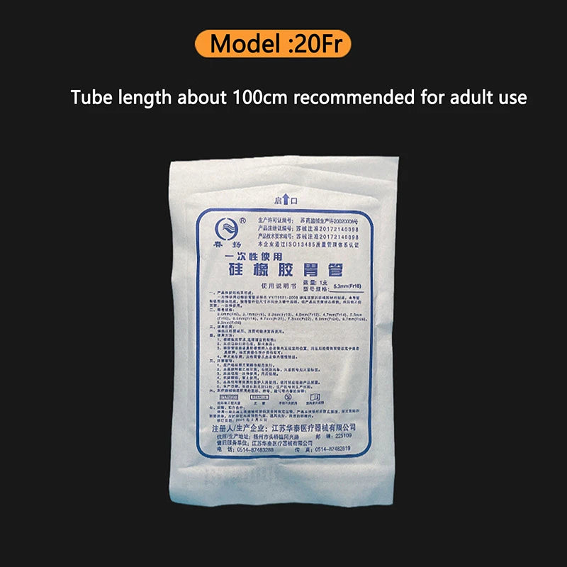 Silicone Rubber Gastric Tube Nasal Feeding Tube Household Patients Liquid Food Feeding Tube Through Nose Disposable