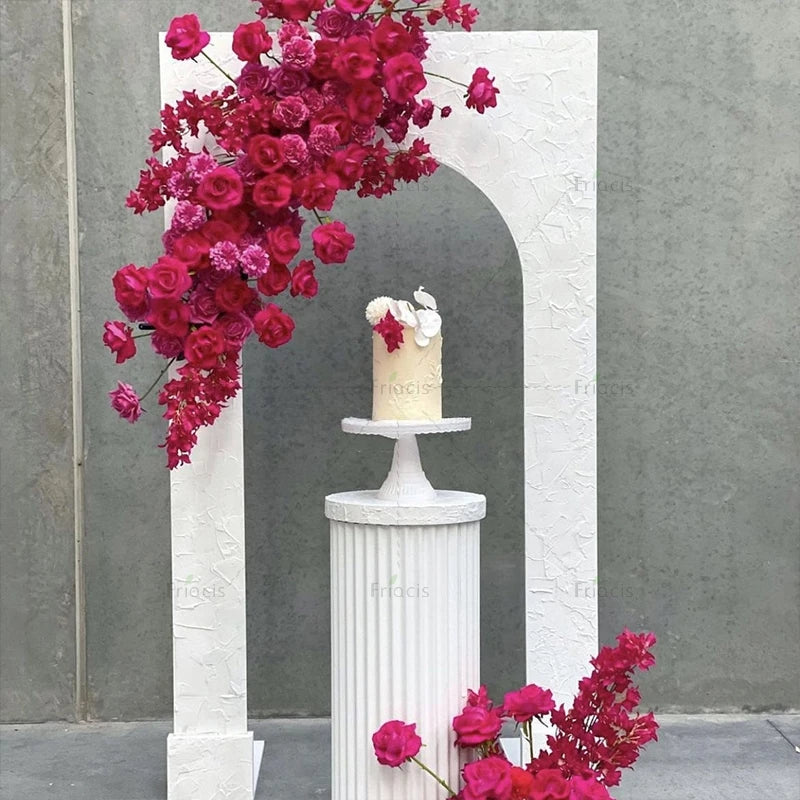 Artificial Rose Hydrangea Peony Flower Row Wedding Arch Backdrop Wall Hanging Floral Hotel Event Party Home Decor Window Display