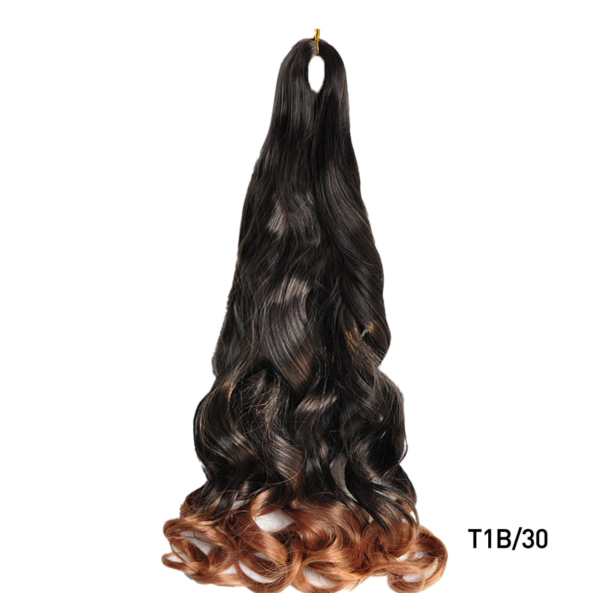French Curls Braiding Hair 24Inch Synthetic Spiral Curls Braids Hair Extensions For Women Pre Stretched Loose Wave Braiding Hair