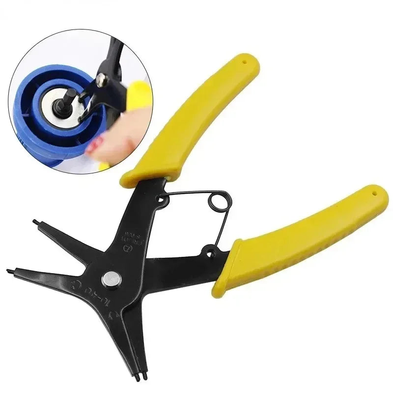 1pc Circlip Pliers 2 in 1 Internal and External Dual Purpose Pliers External Spring Pliers Large Retaining Ring Removal Tool