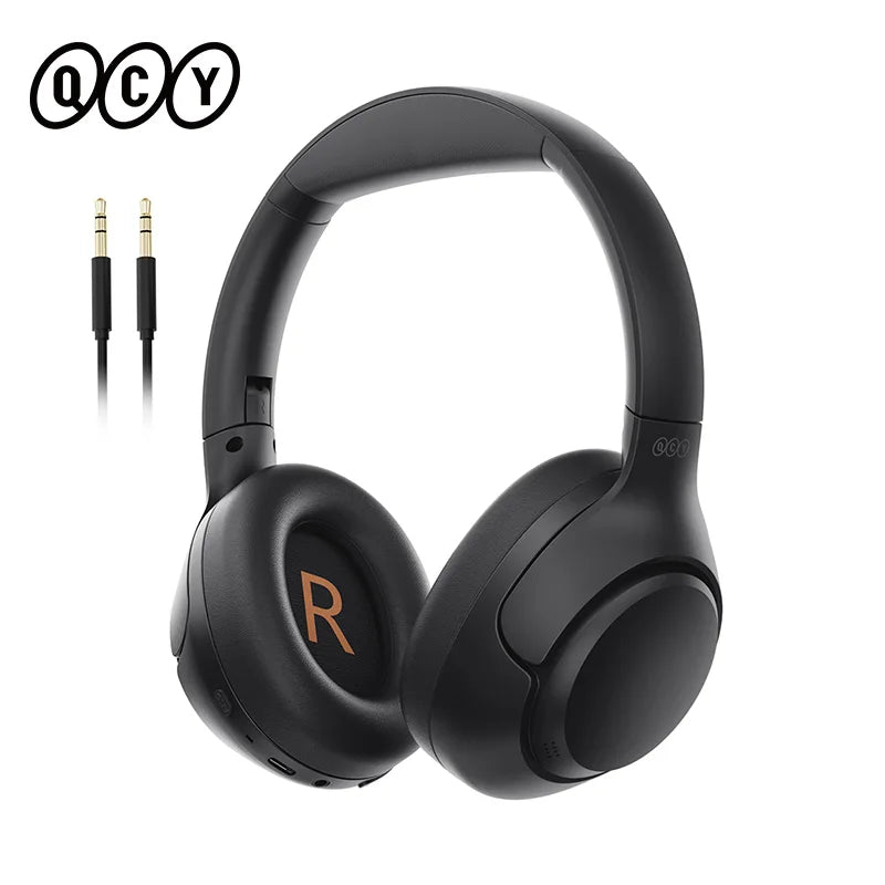 QCY H3 ANC Hi-Res Audio Wireless Bluetooth 5.4 Headphones Over Ear Headset 60Hrs 43dB Hybrid Active Noise Cancellation Earphone