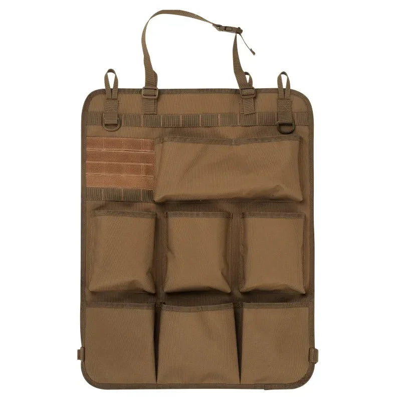 Seat Back Storage Bag Car Seat Storage Organizer Tactical Camo Hanging Bags Car Stowing Tidying Pocket Interior Accessories