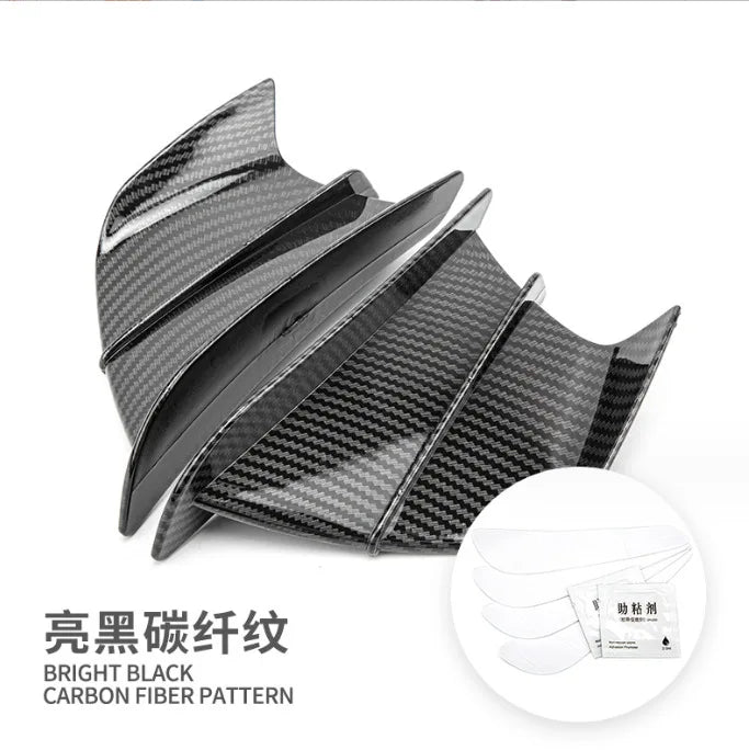 Motorcycle Universal Carbon Fiber Wing Let Guard Winglet Air Deflector For DUCATI For YAMAHA For Honda For Suzuki For Kawasaki