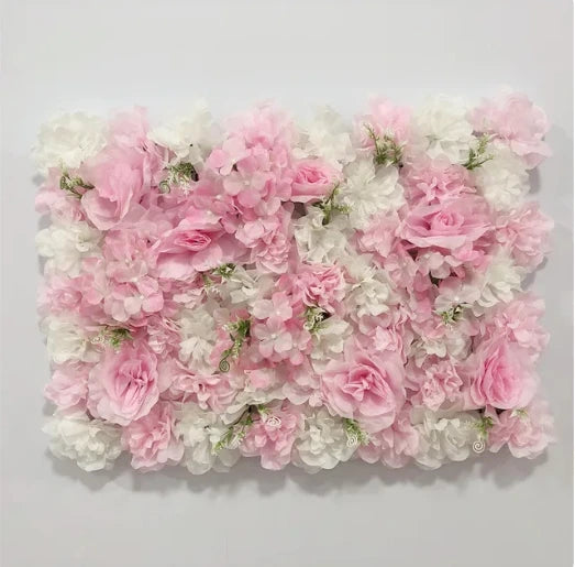 60X40cm Silk Rose Flower Wall Artificial Flowers DIY Wedding Wall Decor Photography Backdrops Hair Salon Background