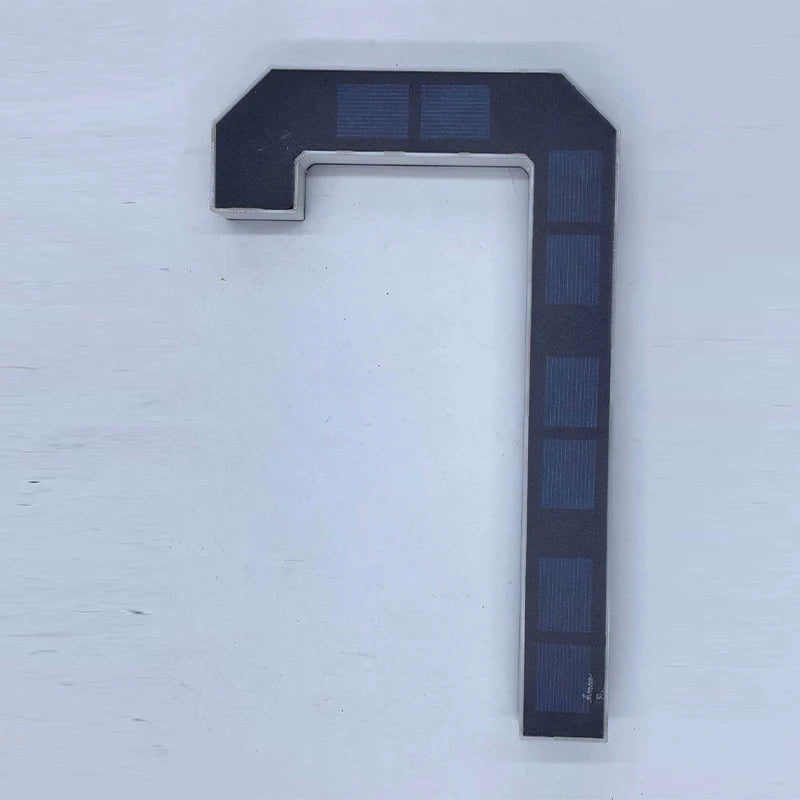 LED Solar House Number Light Waterproof Address Plate with Light Sensor for Home Entrance Yard Wall Outdoor Decoration