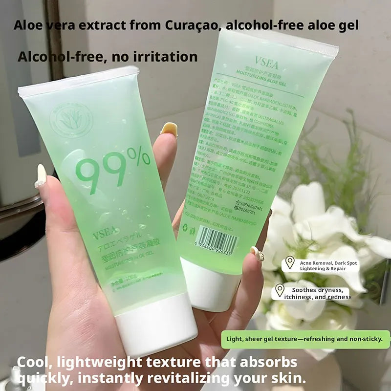 Moisturizing Aloe Gel For Face,Sensitive Skin Aloe Vera Watery Gel,99% Aloe Vera Gel Naturally Hydrating For Soothing Skincare