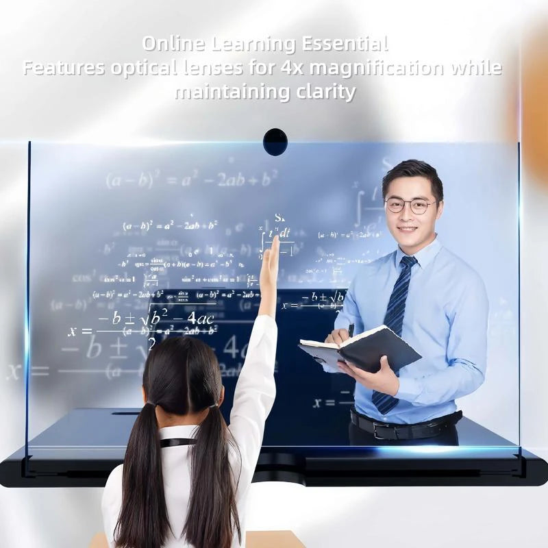 12"Mobile Phone Magnifier Ultra-HD Screen for Easy TV Viewing Orientation for Landscape Use Eye Protection Full-Screen