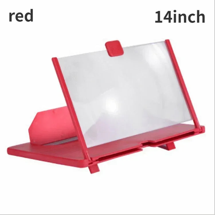 3D 14/12/10Inch Screen Amplifier Mobile Phone Screen Video Magnifier for All Smartphone Enlarged Screen Cell Phone Stand Bracket