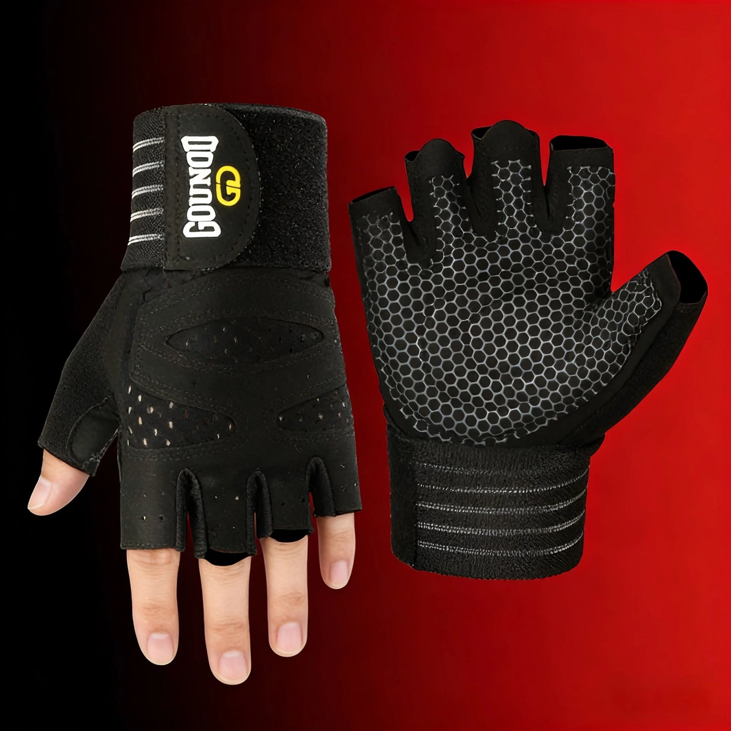 1 Pair of Boxing Gloves Fitness Gloves - Sturdy Non-slip Design, Suitable for Fitness, Sports and Bodybuilding, Sports Gloves