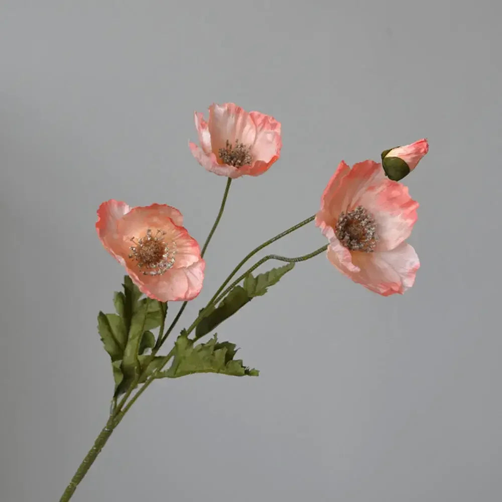 Silk Poppy Flower Stem