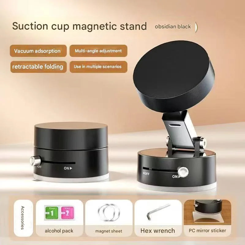Car mobile phone magnetic Stand 2025 New type suction cup vacuum adsorption car special fixed mobile phone stand