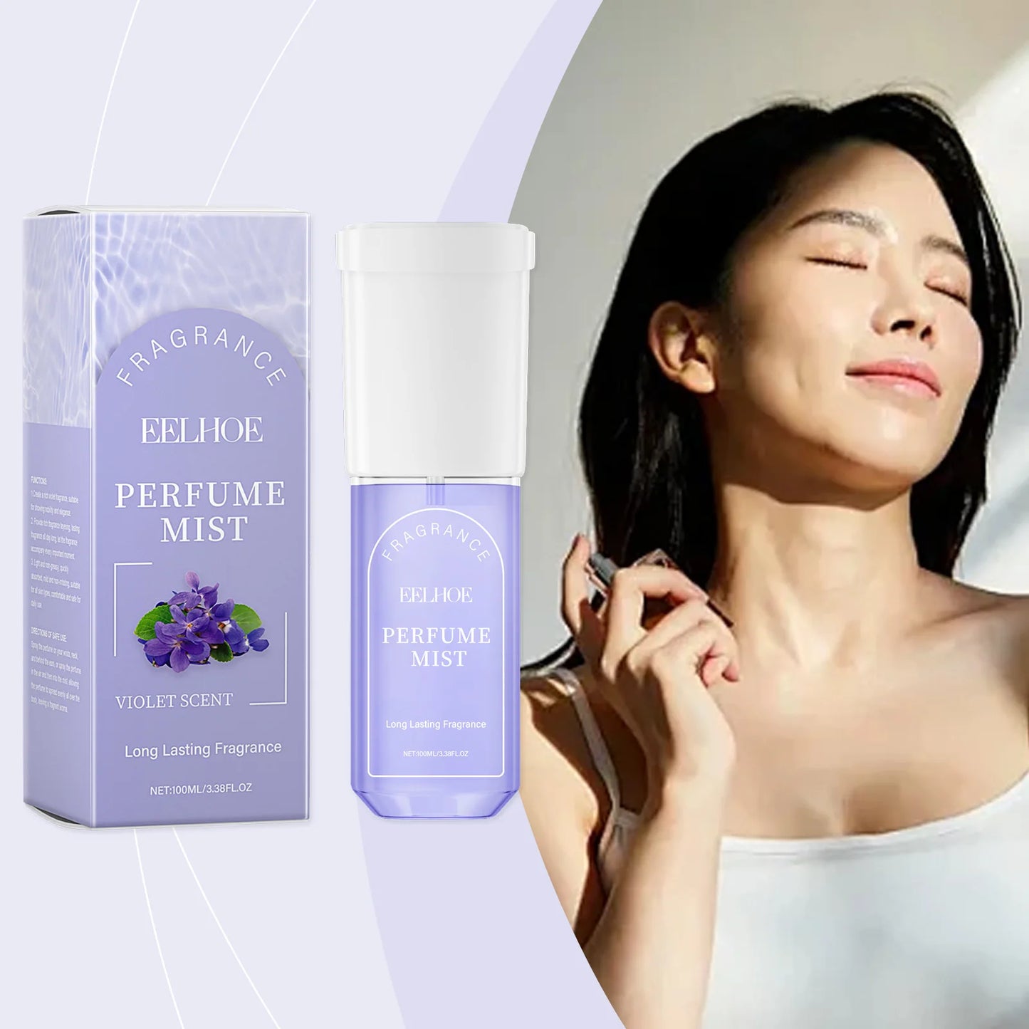 Body Perfume Spray Hair Scent Light Fresh Skin Long Lasting Floral Fragrance Add Personal Charms Size Body Spray for Women