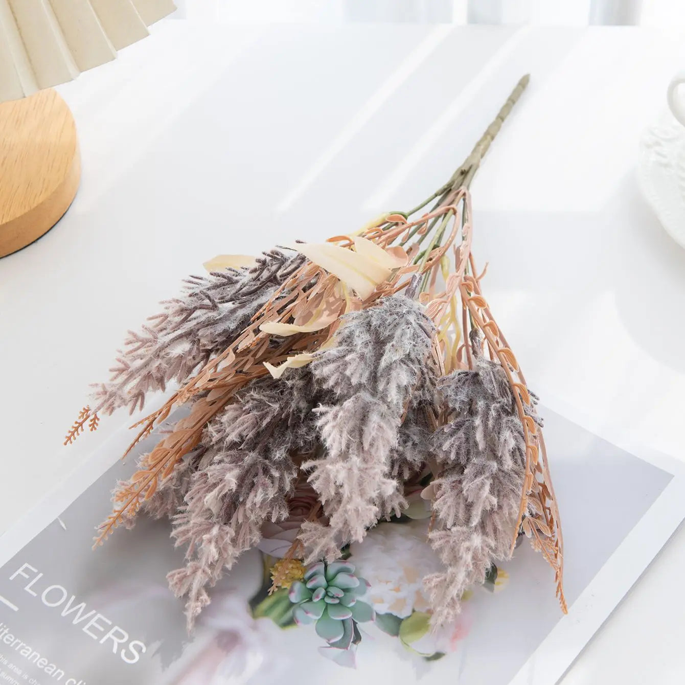 Artificial Plants Reed Festival Wedding Wreath Garden Home Room Vase Decora DIY Gift Flower Bouquet Brial Yard Outdoor Accessory