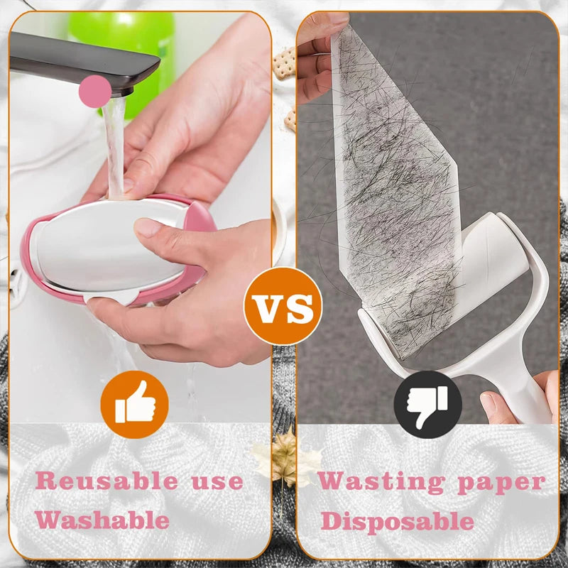 Washable Reusable Lint Roller Portable Sticky Lint Rollers Ball Strong Adhesive for Pet Hair Dust Removal Clothes Furniture Trav