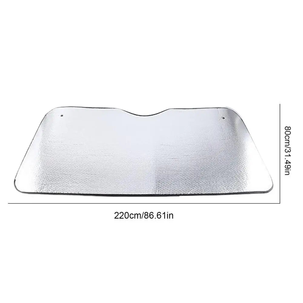 Truck Windshield Sun Shade Car Window Sunshades Anti-UV Thickened Sun Shade Cover Foldable Windshield Block Cover 220cmx80cm