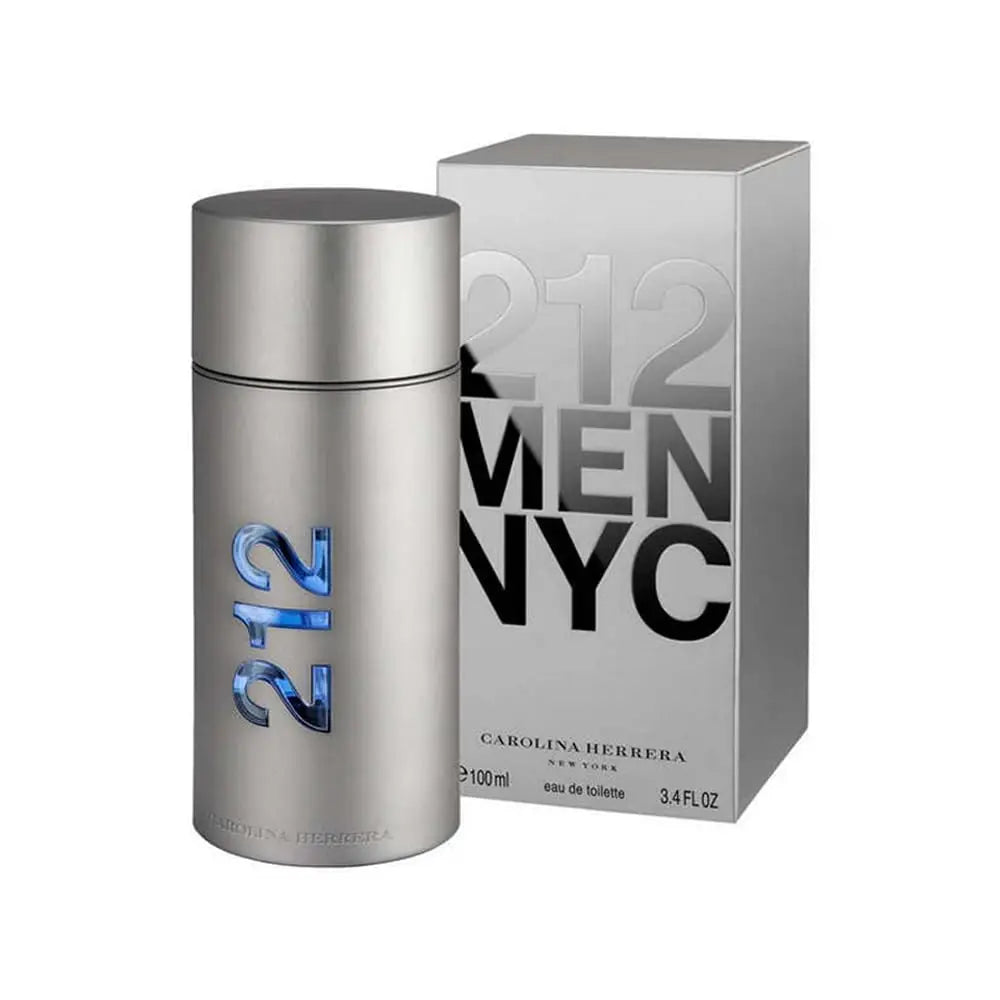 Carolina Herrera 212 Men's Eau De Toilette Spray 3.4 Fl Oz Clean Modern-Inspired Fragrance with Fresh Orange & Green Notes Smoot