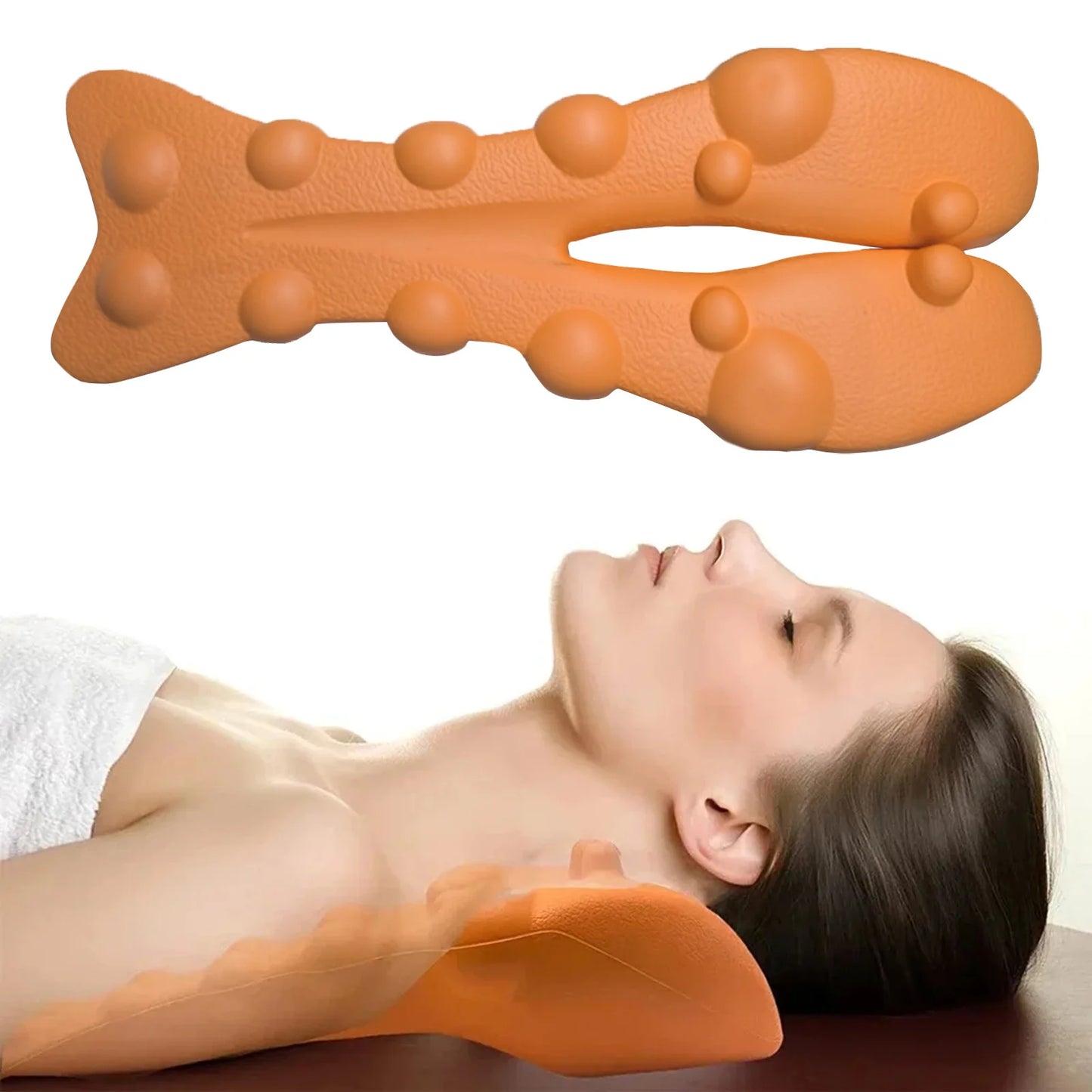 Acupressure Cervical Neck Support Braces Massager Multipurpose Cervical Neck Traction Device