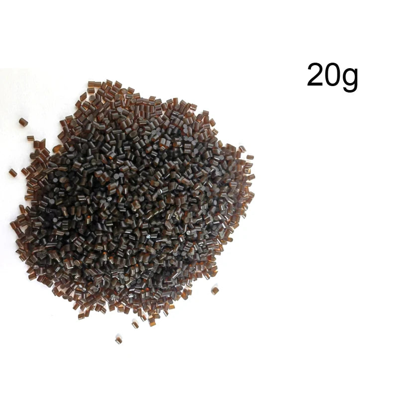 20G/50G/100G Italian Glue Beads Keratin Glue Granules Grains Amber Brown/Black Color For  Keratin Hair Extension Hair Adhesive