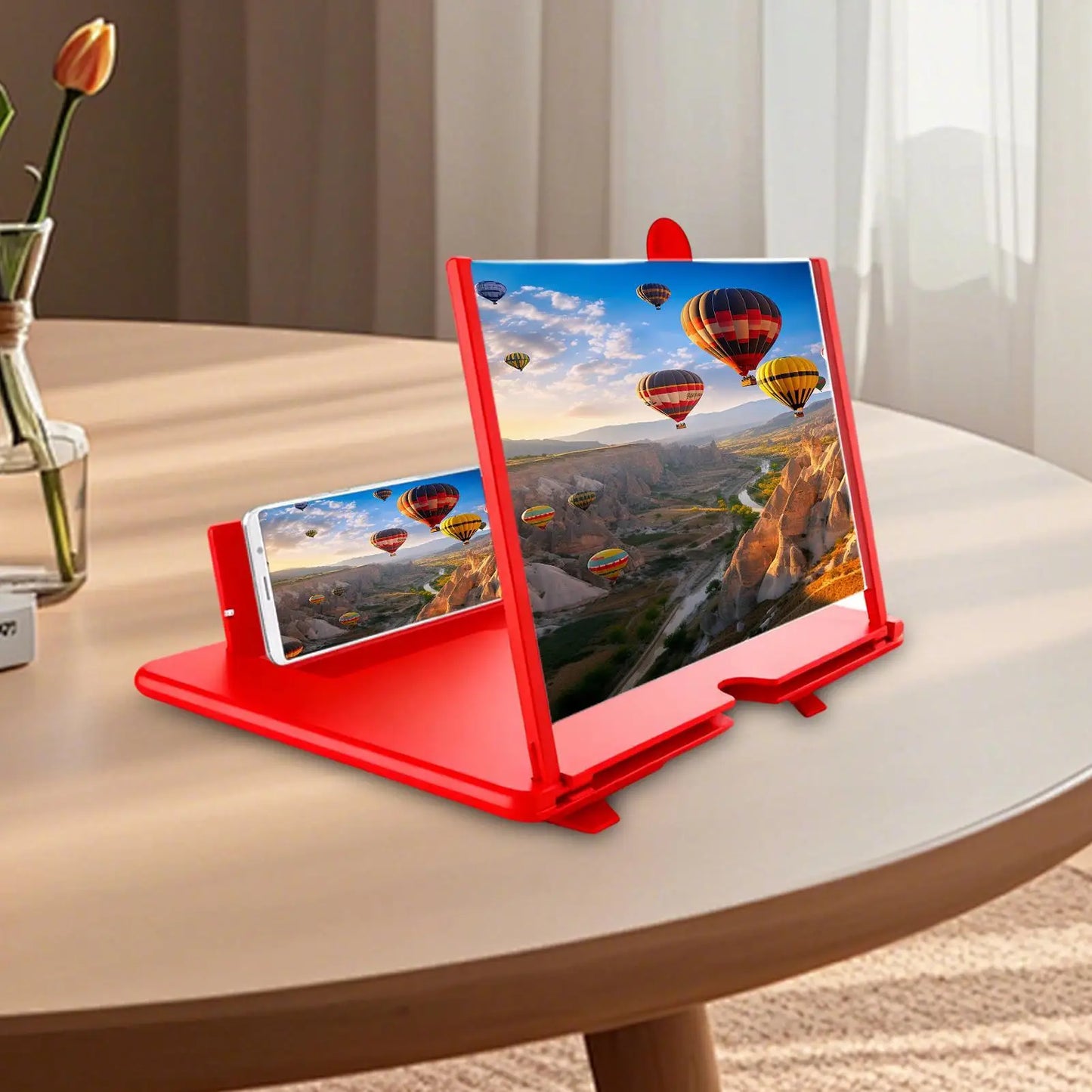 HD Multi functional Mobile Phone Screen Magnifier and Phone Holder Screen Video Amplifier Enlarged Screen Phone Stand