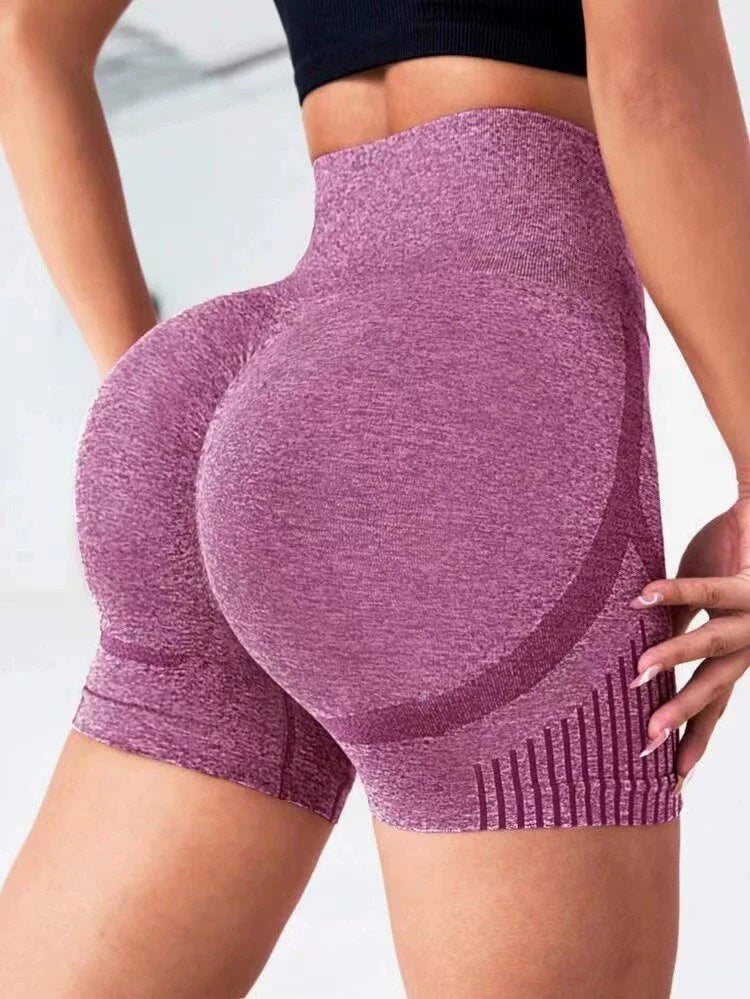 High Waisted Yoga Shorts for Women Tummy Control Butt Lifting Workout Shorts Gym Running Activewear Ladies Fitness Bottoms