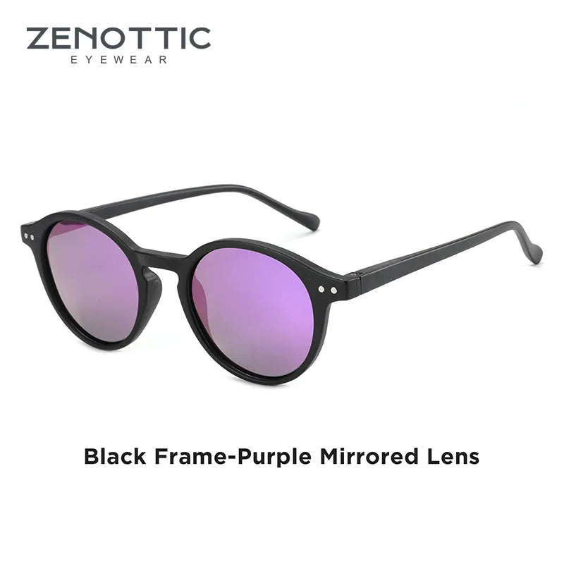 ZENOTTIC (S Size) Retro Circular Polarized Sunglasses 2026 2025 Men Women Vintage Small Round Sun Glasses UV400 Goggles Shades