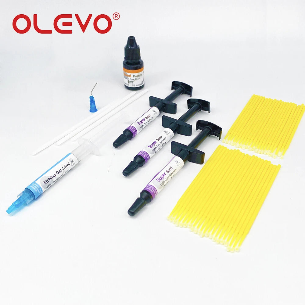Dental Orthodontic Adhesive Kit Light Cure Glue Bonding System For Brackets Buccal Tube Braces Bonding Dentist Materials