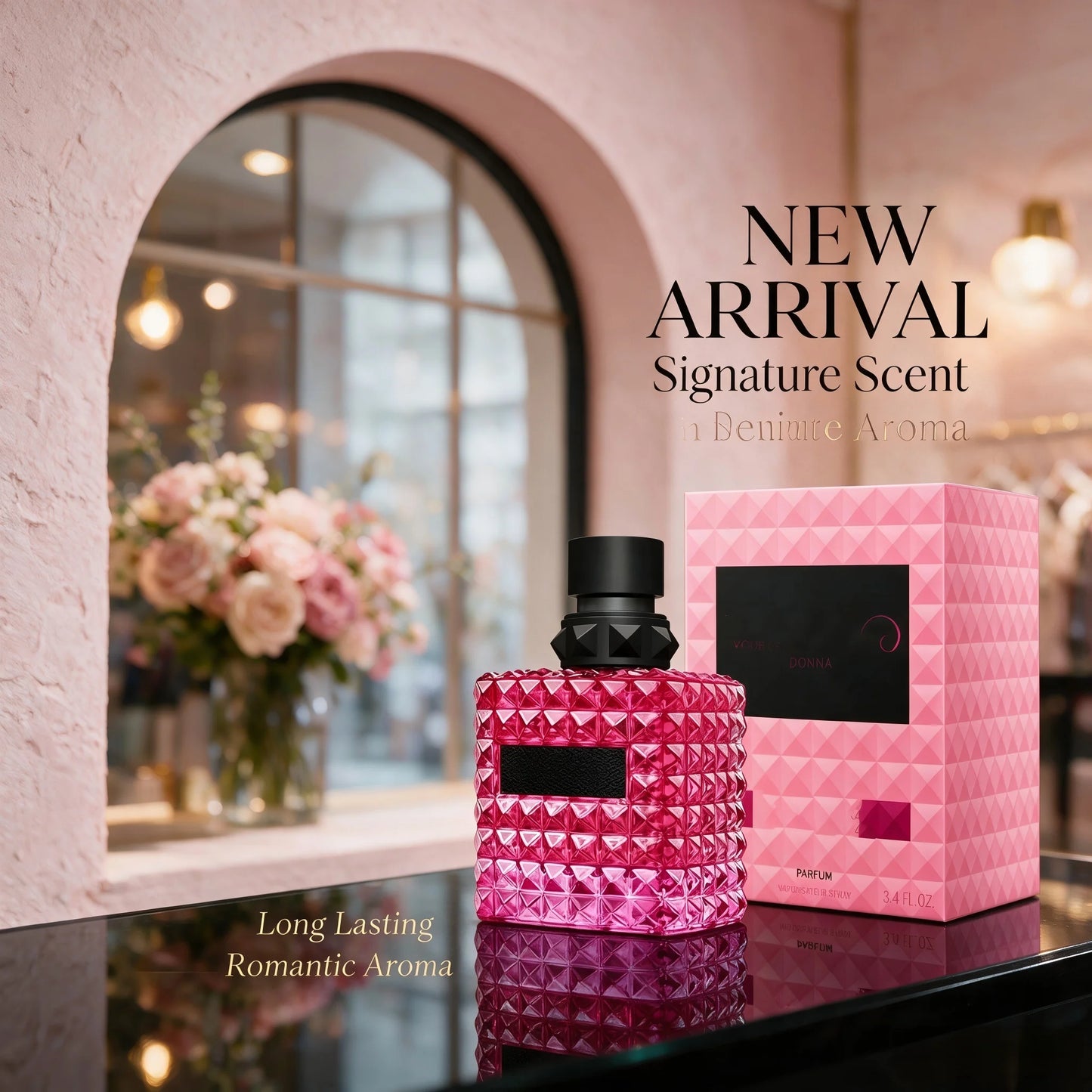 Women Eau de Parfum Perfume 100ml 3.4 fl.oz Luxury Sweet Floral Fruity Fragrance Long Lasting Feminine Signature Scent Elegant Romantic Aroma Date Night Party Wear Fall Fashion Back to School Halloween Thanksgiving Christmas
