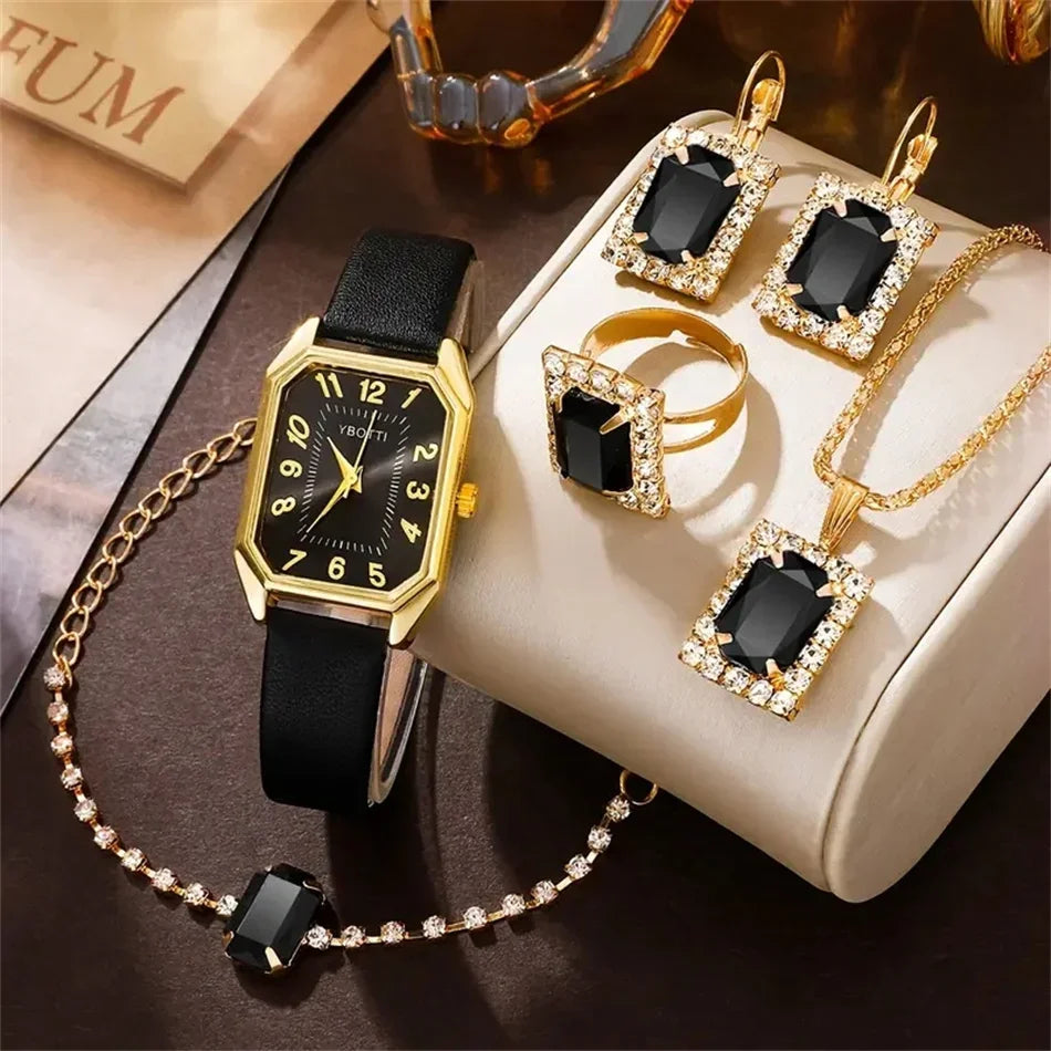 Luxury Fashion Square Women's Watches Brand Ladies Quartz