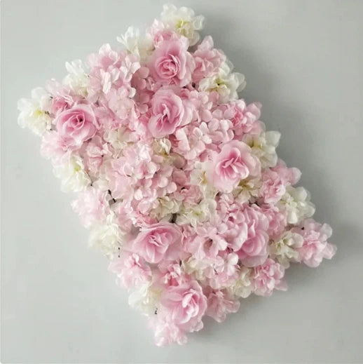 60X40cm Silk Rose Flower Wall Artificial Flowers DIY Wedding Wall Decor Photography Backdrops Hair Salon Background