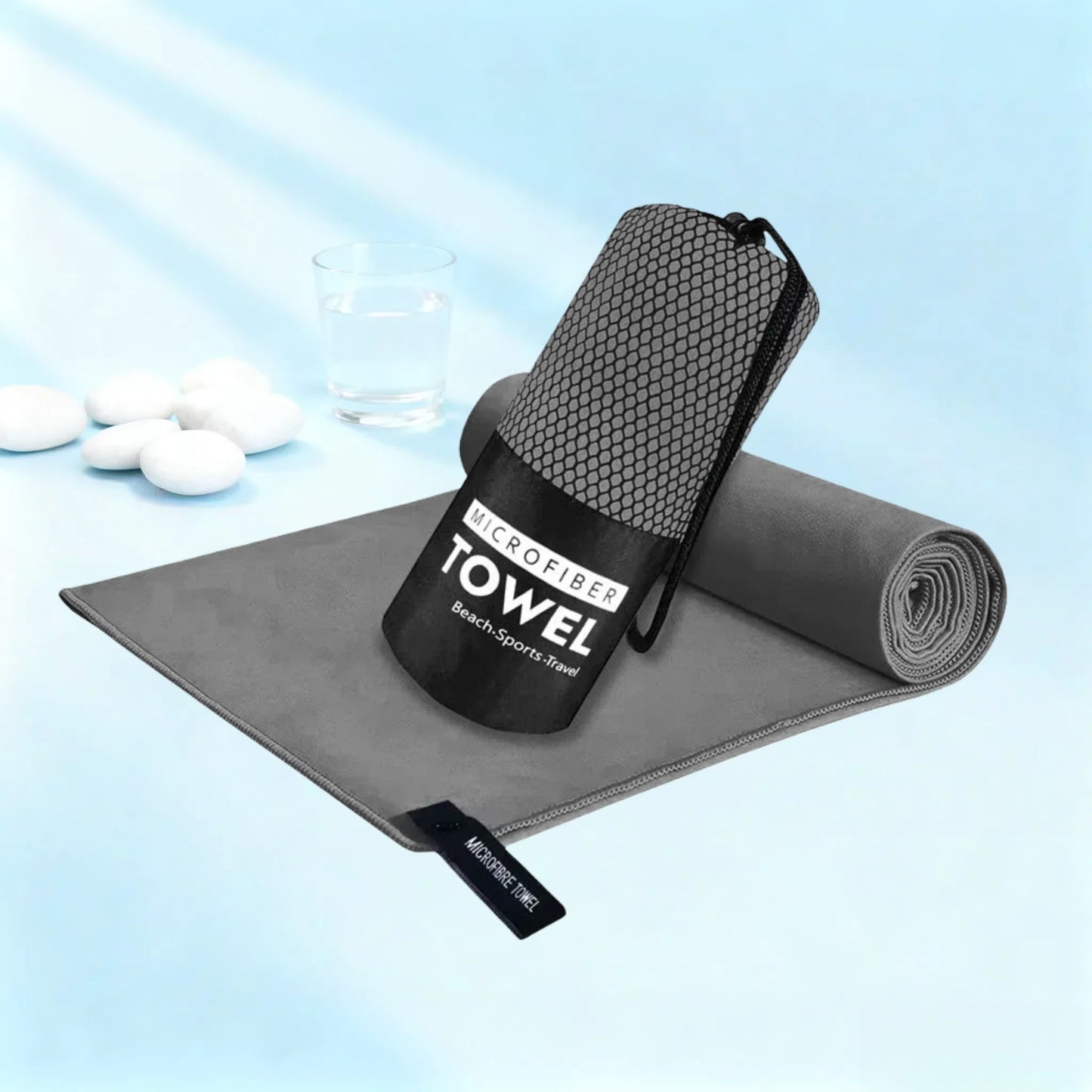 Microfiber Quick-Dry Lightweight Sandproof Towel  Portable Compact for Swim Yoga Gym Beach Travel Sports Supplies