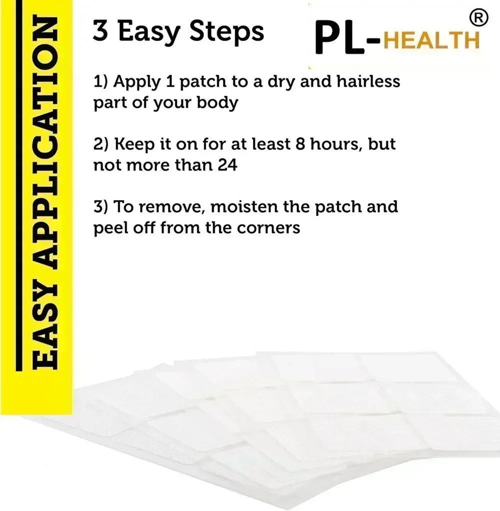 30 Patches Nerve Support Transdermal Patches with Alpha Lipoic Acid , Curcumin, Ginger Root, Vitamin B6, B12 Neuro Health