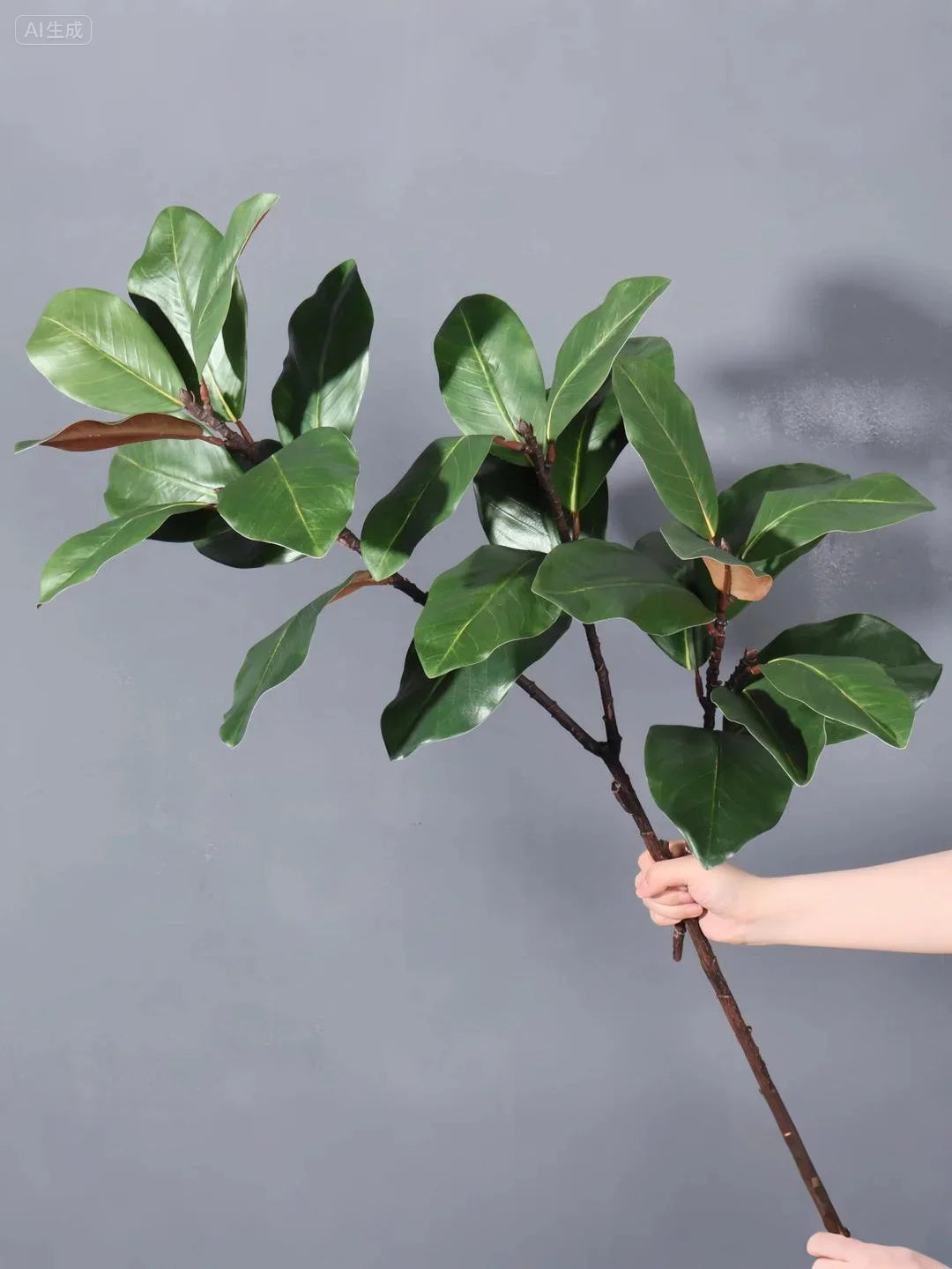 3.6Ft Artificial Magnolia Tree Fall Artificial Magnolia Branch Tropical Banyan Plants Home Garden Office Balcony Decoration