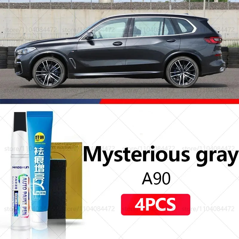 Car Paint Repair Pen For 1999-2025 BMW X5 Paint Scratch Repair Accessories 4PCS Black 475 416 White A96 Blue C1M Gray A90