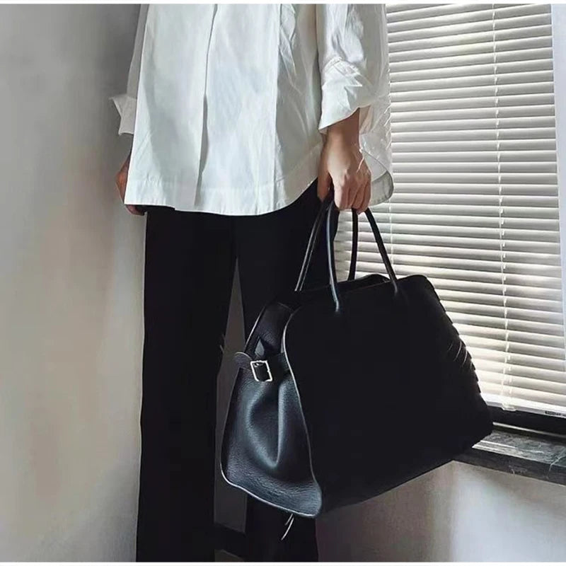 Fashion Large Capacity Tote Bag, Versatile Commute Travel Shoulder Handbag, Casual Korean Premium Luxury High-end Handle Purse
