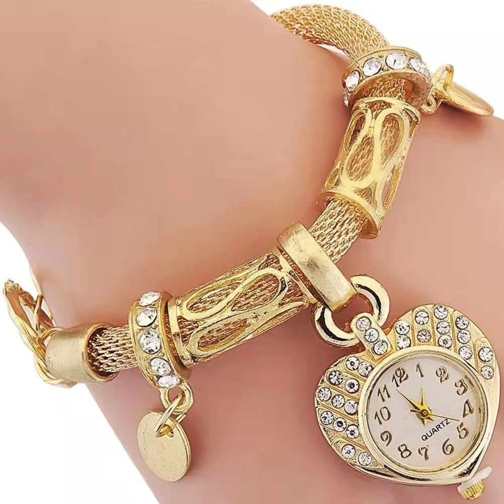 Watch For Women Watches 2023 Best Selling Products Luxury Watch Bracelet Set Diamond Steel Band Quartz Wristwatch