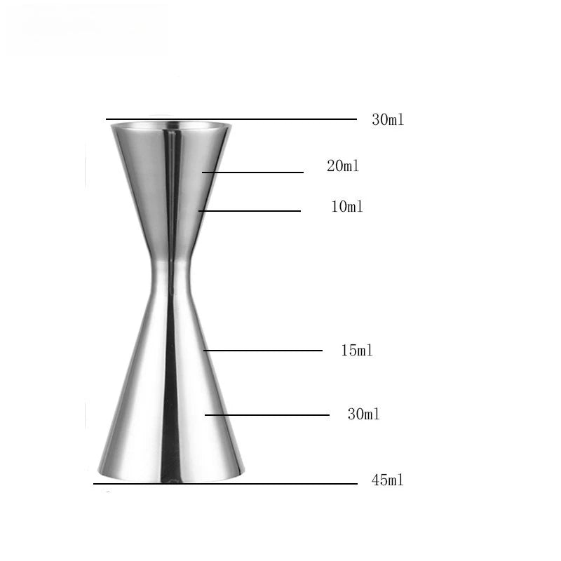 30/45ml 30/60ml 45/60ml 60/90ml Stainless Steel Cocktail Wine Shaker Measure Cup Double Shot Drink Kitchen Gadgets Tool