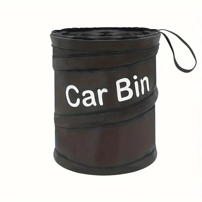 Foldable Portable Trash Can Leakproof Polyamide Hanging Waste Bin for Car Home Office Camping Travel Outdoor Use