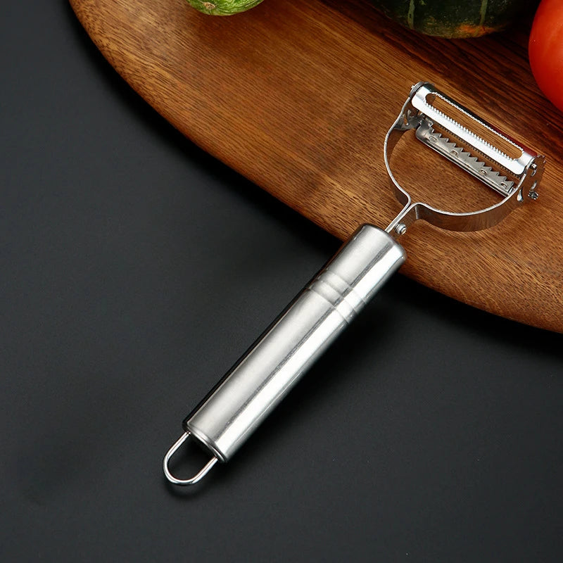 2-in-1 High Quality Stainless Steel Potato Cucumber Carrot Grater Julienne Peeler Vegetables Fruit Peeler Vegetable Slicer