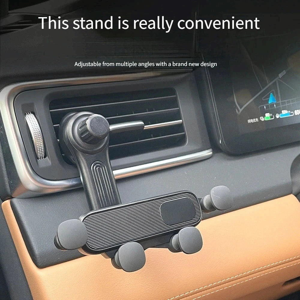 Cellphone Mount Phone Holder Gravity Foldable, 360 ° Rotating Extension Rod, Fits All Cars Vent