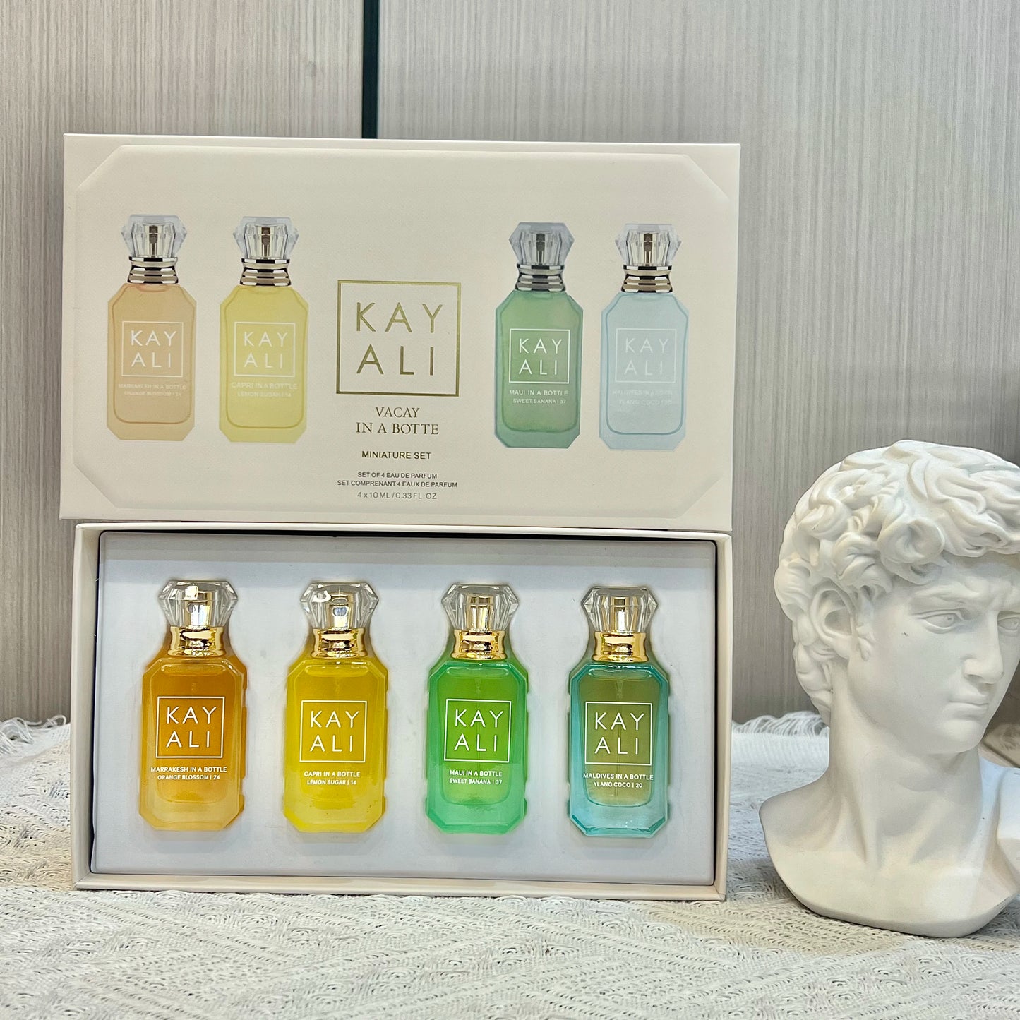 KAYALI 4x10ml Mini Perfume Set Vanilla Oud Floral Fruity Oriental Long Lasting Unisex Eau De Parfum Luxury Gift Collection