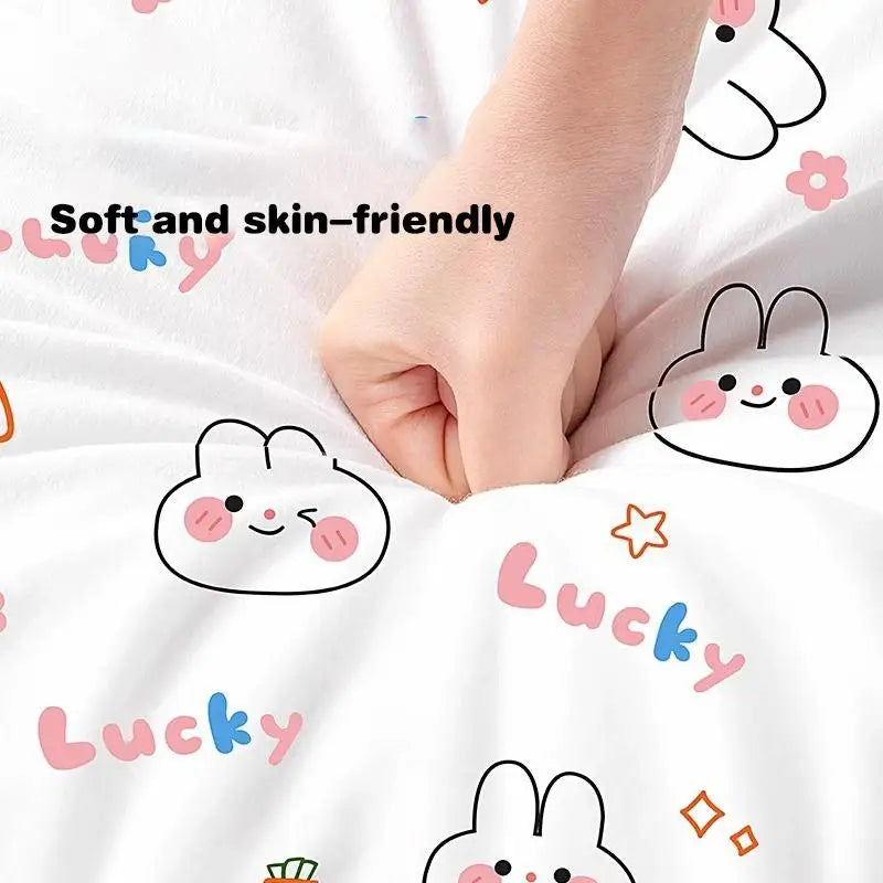 Disposable bed with four pieces, hotel thick travel disposable bed sheets, duvet covers, pillowcases, dirt resistant bedding