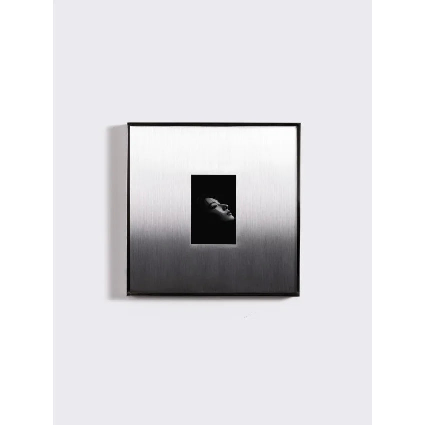 Stainless Steel Polishing Process Customized Picture Frame Wall-Mounted Square Shape Silver Matte Finish Art Photo Display Frame
