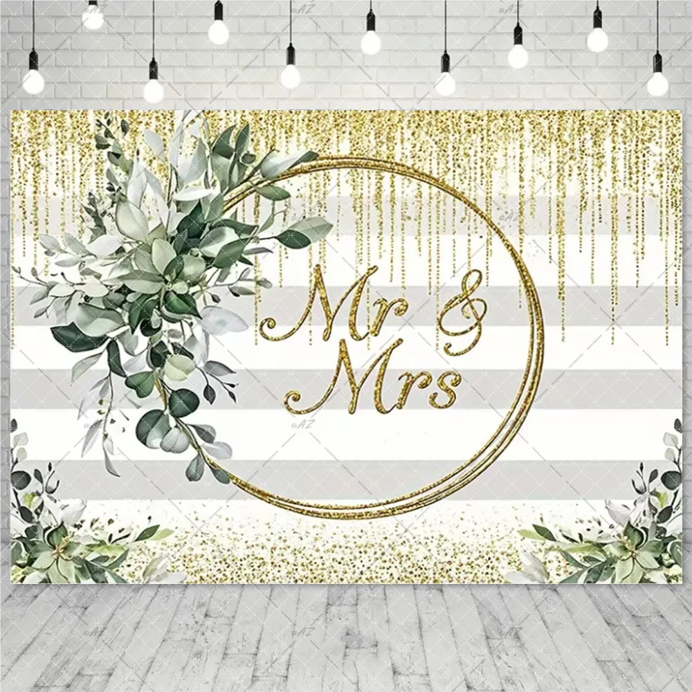 Wedding Party Decoration Photography Background Mr. and Ms. Flower Wall Wedding Ceremony Supplies Backdrop Exhibition Hall Props