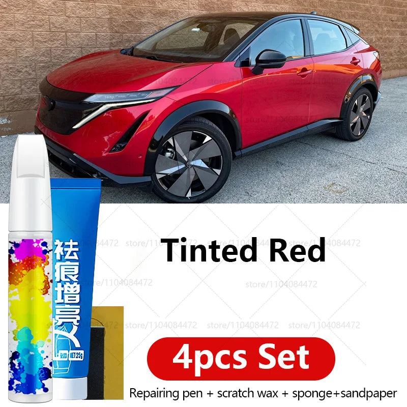Car Paint Repair Pen For 2022-2025 Nissan Ariya Paint Scratch Repair Accessories 4PCS Green Black Red White Red Silver Gray Gold
