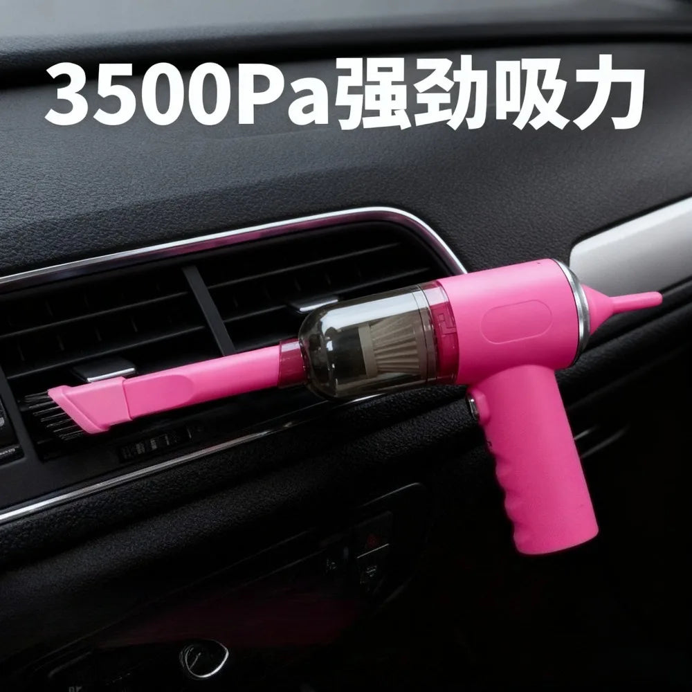 12V Portable Handheld Car Vacuum Cleaner Cordless Powerful Suction Strong High Power Cleaning Tool for Auto Interior