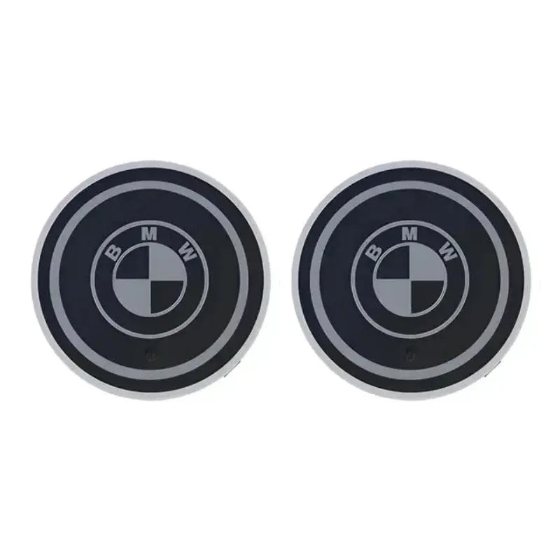 7 Color Car Cup Holder Light Luminous Coaster Water Cup Pad Accessories For BMW E46 E60 E90 E39 E87 E36 E92 E70 E91 X3 X5 X1 X2
